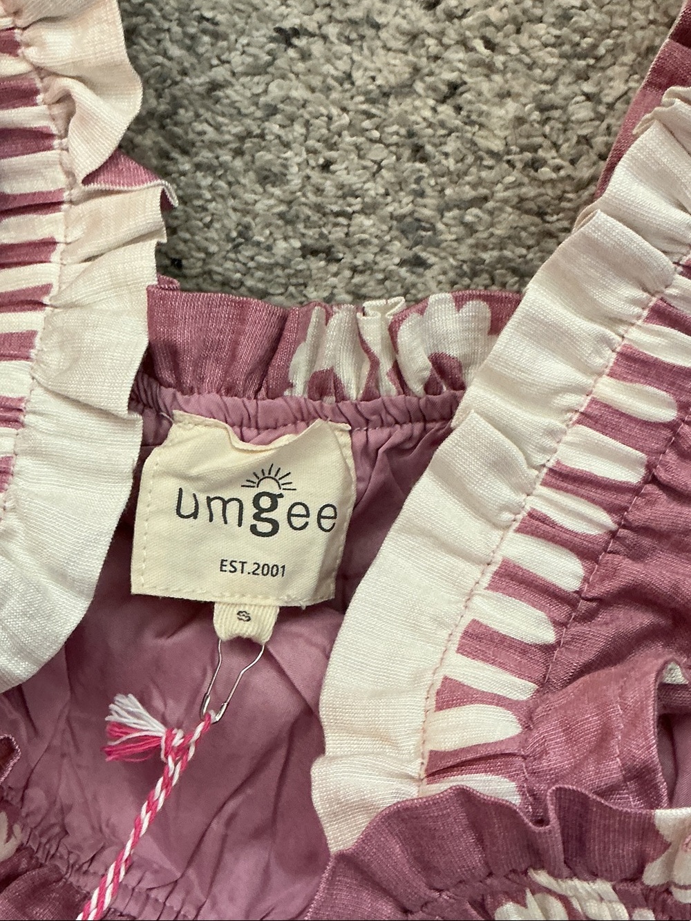 NWT Umgee Midi Dress ~ Summer Vibes Mauve - Picture 4 of 8